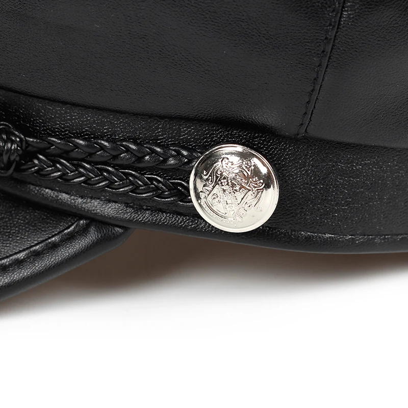 Берет женский осенне зимний шапки для женщин Дамский берет из искусственной кожи