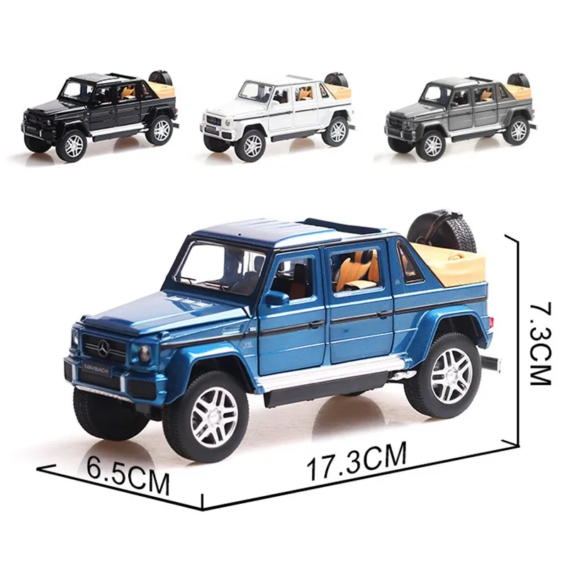 Моделирование Mercedes Benz Maybach G650 модель машины из сплава звук и свет отступить