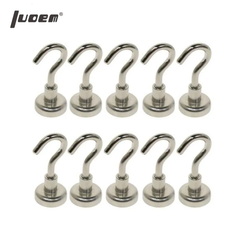

LUOEM Housekeeper Magnetic Hooks Power Hook Magnet Holder Super Heavy Neodymium Rare Earth Suction Key Holder Wall