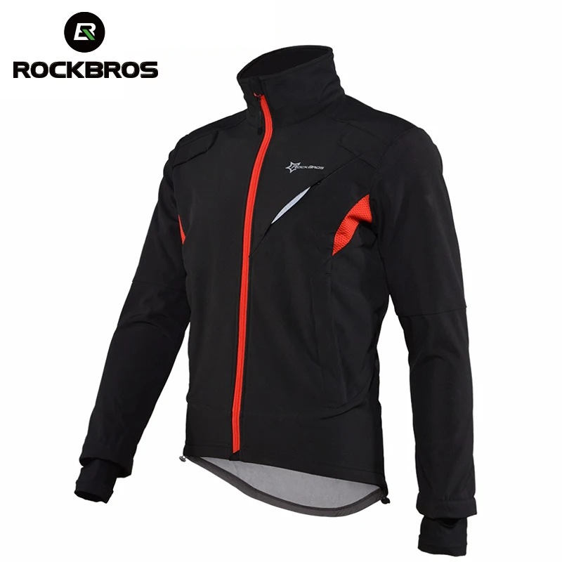 

ROCKBROS Cycling Jacket MTB Bike Jacket Jersey Cycling Clothing Man Waterproof Men's Windbreakers Winter Windproof Reflective
