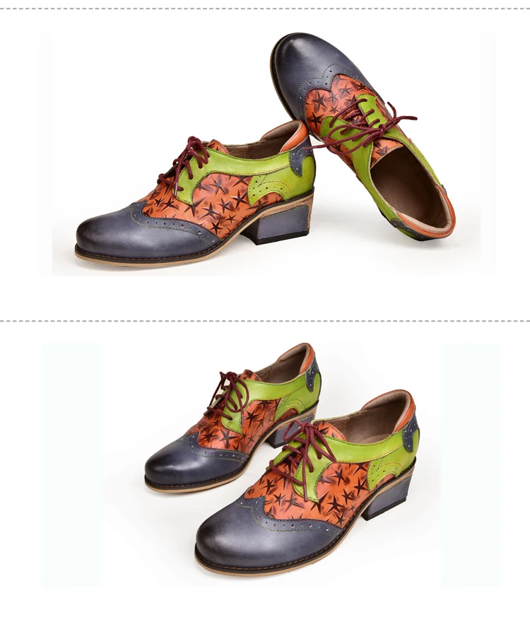 VALLU/ г.; Осенняя женская обувь из натуральной кожи; оксфорды в винтажном стиле; Разноцветные туфли на квадратном каблуке со шнуровкой и круглым носком; размера плюс 42