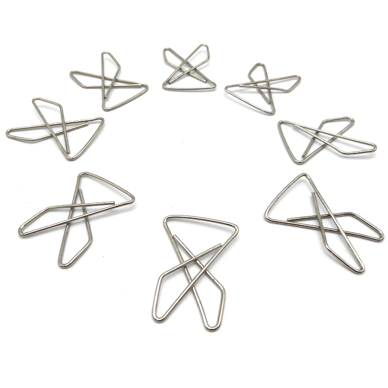 

10pcs Paper Clips Metal Fashion Silver Butterfly Paper Clips Bookmark Metal Clip Active