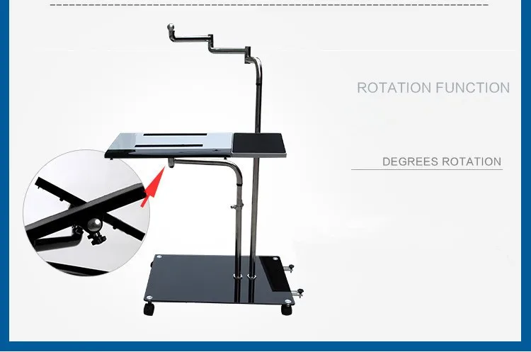 DL OK610 прикроватная подвижная подставка для ноутбука Регулируемый диван компьютерный монитор держатель крепление+ клавиатура Держатель вращающийся ноутбук стол Lapdes
