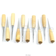 Профессиональный швейный кожаный инструмент с деревянной ручкой шило кожевенное ремесло сшивание Шило