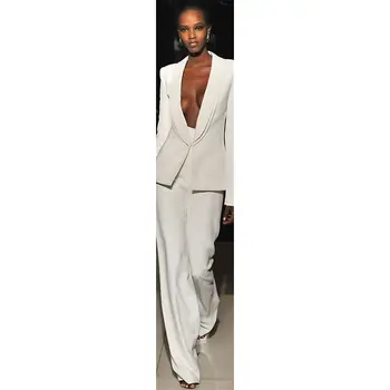 

Women Summer Business Suits Formal Office Suits Work Office Uniform Designs for Women One Button Ladies Trouser Suit Custom Made