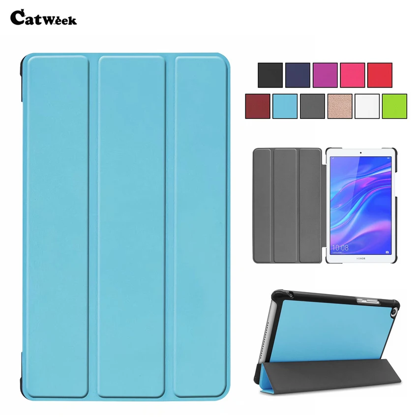 

Slim Case for Huawei Honor T5 8.0 PU Leather Cover Protective Stand for Huawei Mediapad T5 8 JDN2-W09HN/AL00HN Tablet Shell Skin