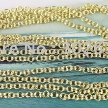 10 метров позолоченный двойной jumpring звено цепи 5 мм M18678G