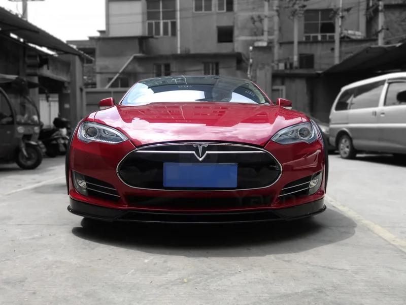 2012-2015 Tesla Model S Revozport R-Zentric Style Front Lip CF (46)