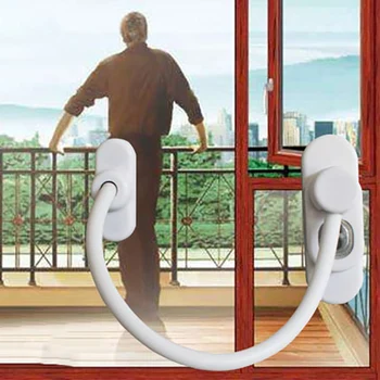 

Window Security Chain Lock Door Hardware Restrictor Safety Device Key Lock Child Safe Anti-Theft 21cm Limit Key Lock Furniture