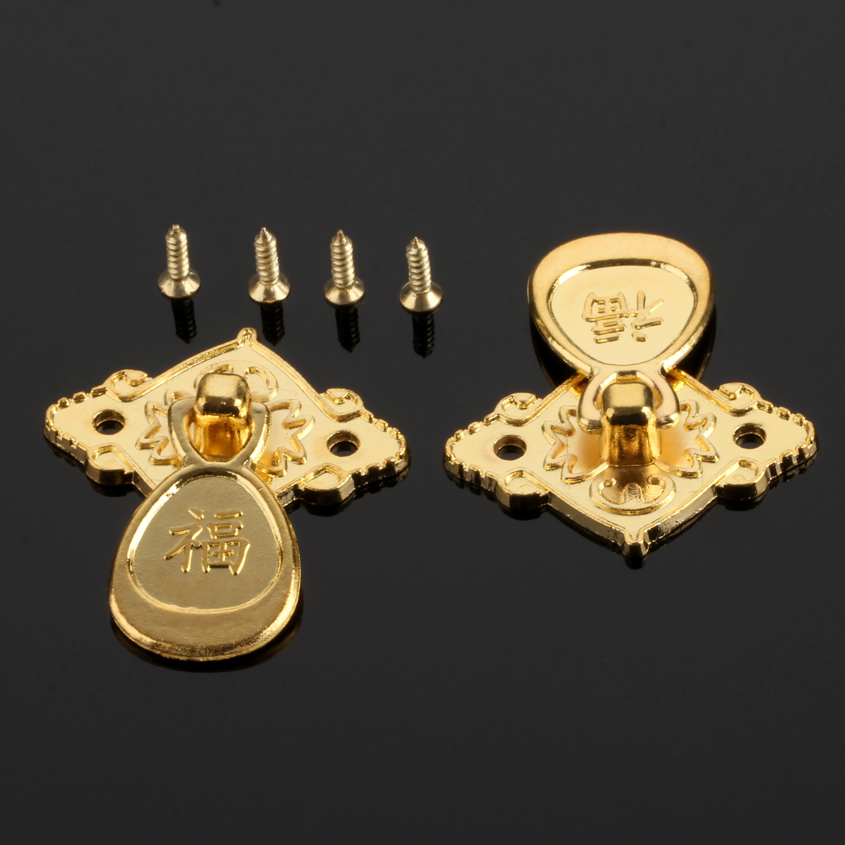 2 шт. антикварная Золотая Мебельная ручка деревянная шкатулка для ювелирных