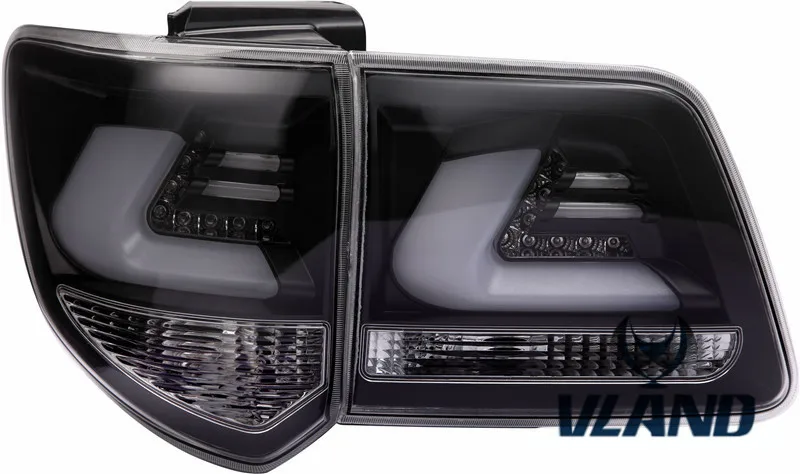 Vland заводские автомобильные аксессуары задний фонарь для Toyota Fortuner 2012- задний фонарь с DRL+ обратный+ сигнал