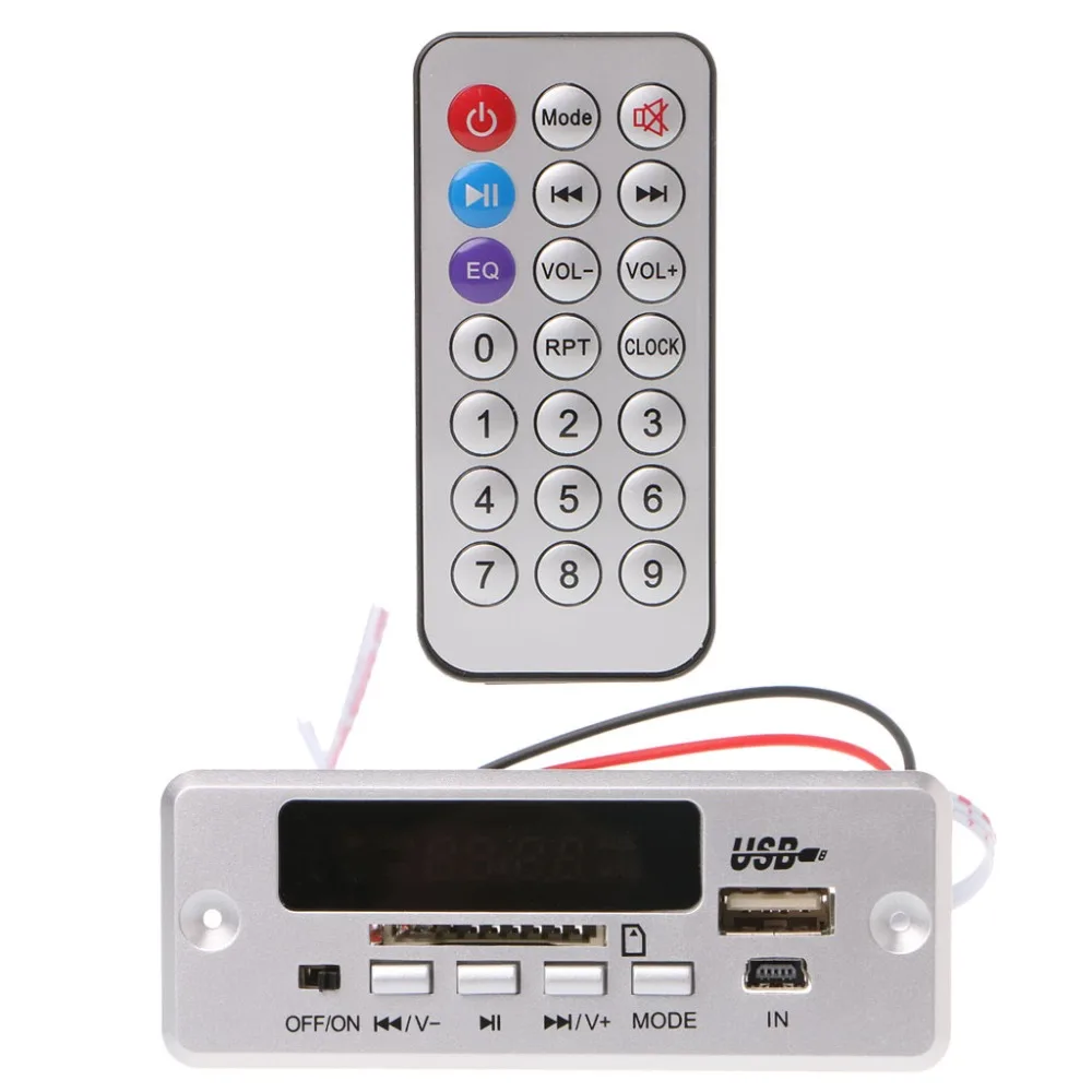 12V MP3 декодер доска Дистанционное Управление SD карты USB MP3/WMA/WAV/Cut памяти S20