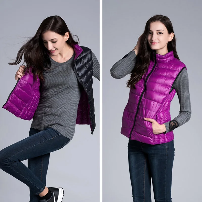 women-sleeveless-jacket-Vest-Winter-Autumn-Ultra-Light-White-Duck-Down-Vest-Two-Sides-Wear-Waistcoat (1)