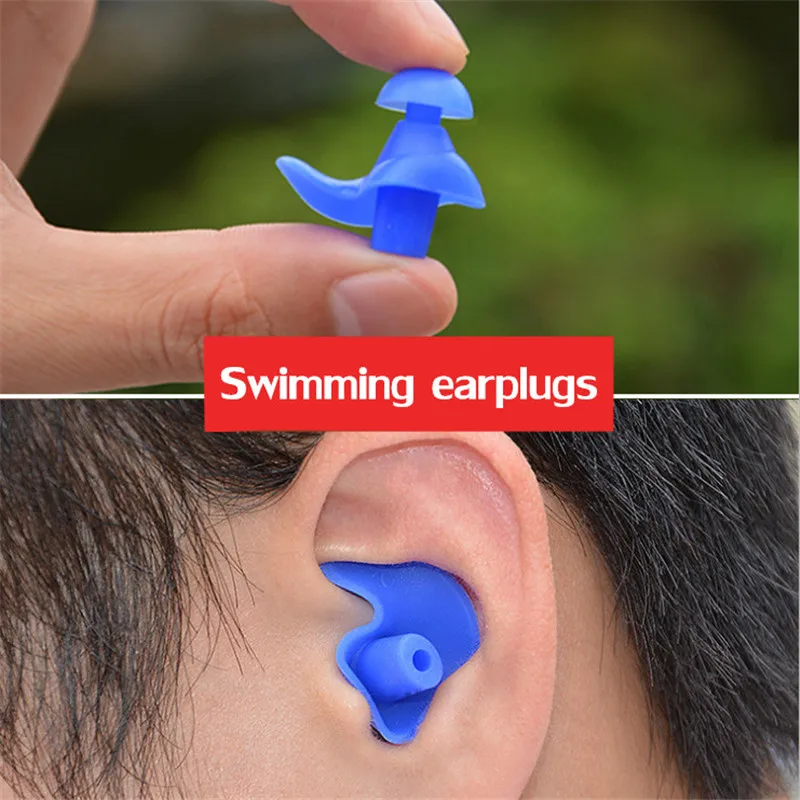 1 пара водонепроницаемых плавательных профессиональных силиконовых затычки ушные для плавания для взрослых плавание детей Дайвинг мягкие