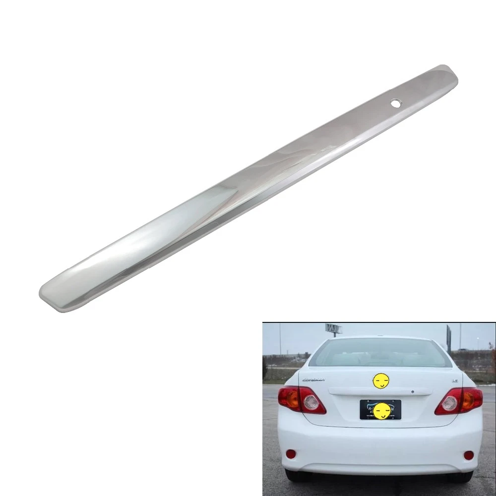 Abs Chrome Car Rear Trunk Molding Lid Cover Trim For Toyota Corolla 2008 2013 E140 Car Trunk Trim Trunk Trim Aliexpress