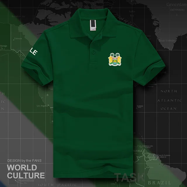 Sierra Leone Leonean SL SLE polo shirts men short sleeve white brands