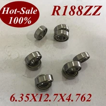 5 шт. низкий уровень шума R188 ZZ R188ZZ R188Z R188-ZZ 6,35X12,7X4,762 мм шариковый подшипник с глубоким жёлобом микро миниатюрный несущий двигатель подшипник