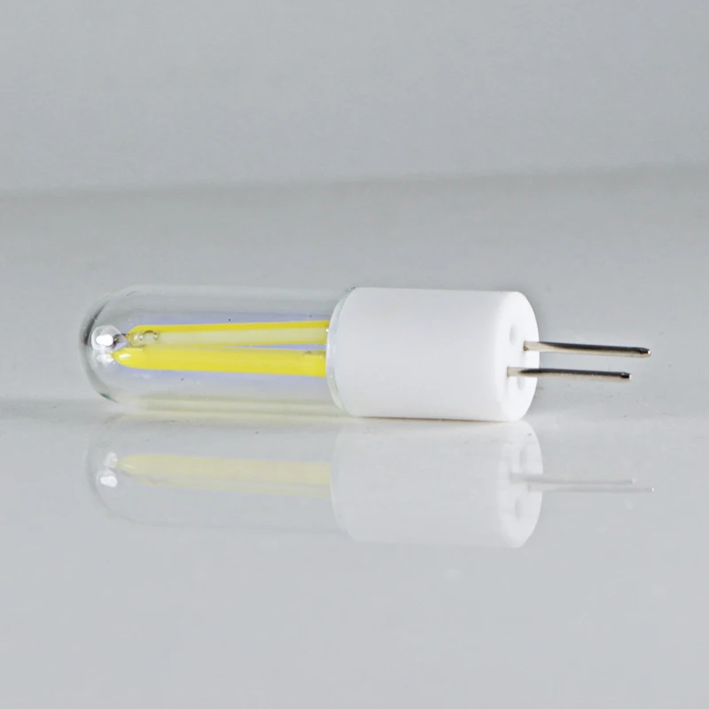 2 шт. светодиодный светильник G4 Ac Dc 12 Вольт накаливания керамическая лампочка стеклянный корпус 1,5 Вт 12 в супер 180лм мини энергосберегающая лампа ампула