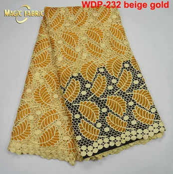 

New arrival african lace fabric/High quality cord lace,guipure lace fabric / Multi colour water soluble lace fabric WDP-232