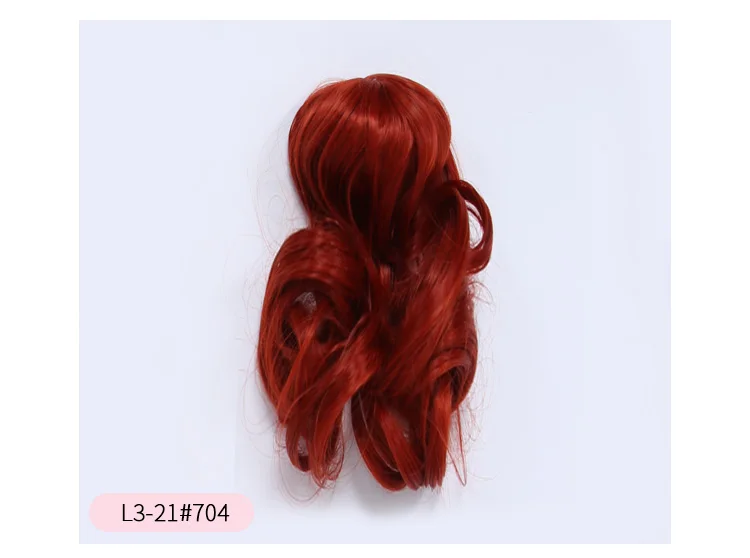 Wig For BJD Doll L15#8 free shipping size 9-10 inch 1/3 Eid Rania Bibiane high-temperature wig long hair bjd sd doll Wigs diy