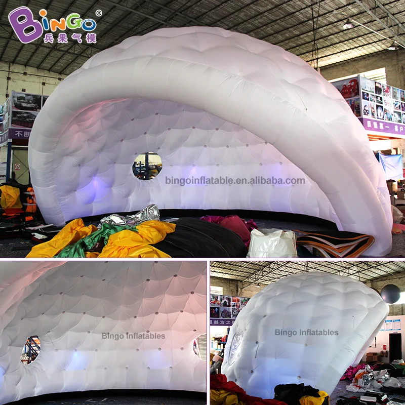  Customized LED Lighting 26 feet Inflatable igloo dome Tent / 8m inflatable giant inflatable igloo t