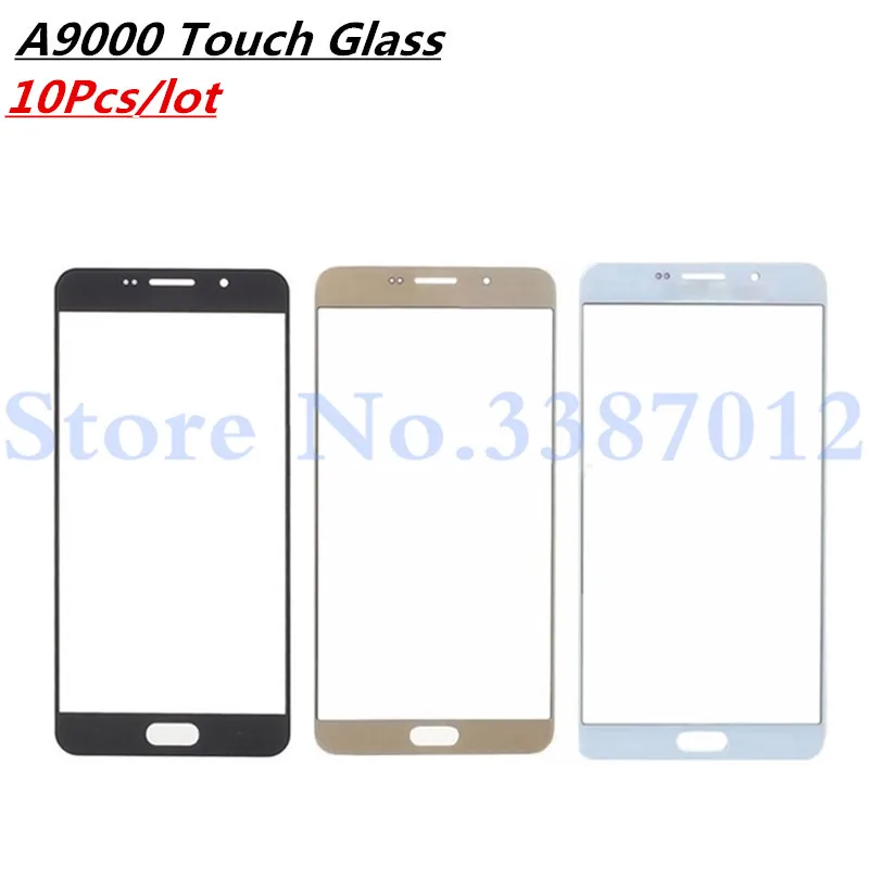 10 шт./лот для samsung Galaxy A9 A9 Pro A9100 A9000 SM-A910F Сенсорный экран передняя Стекло Панель сенсорный Экран внешний Стекло объектив