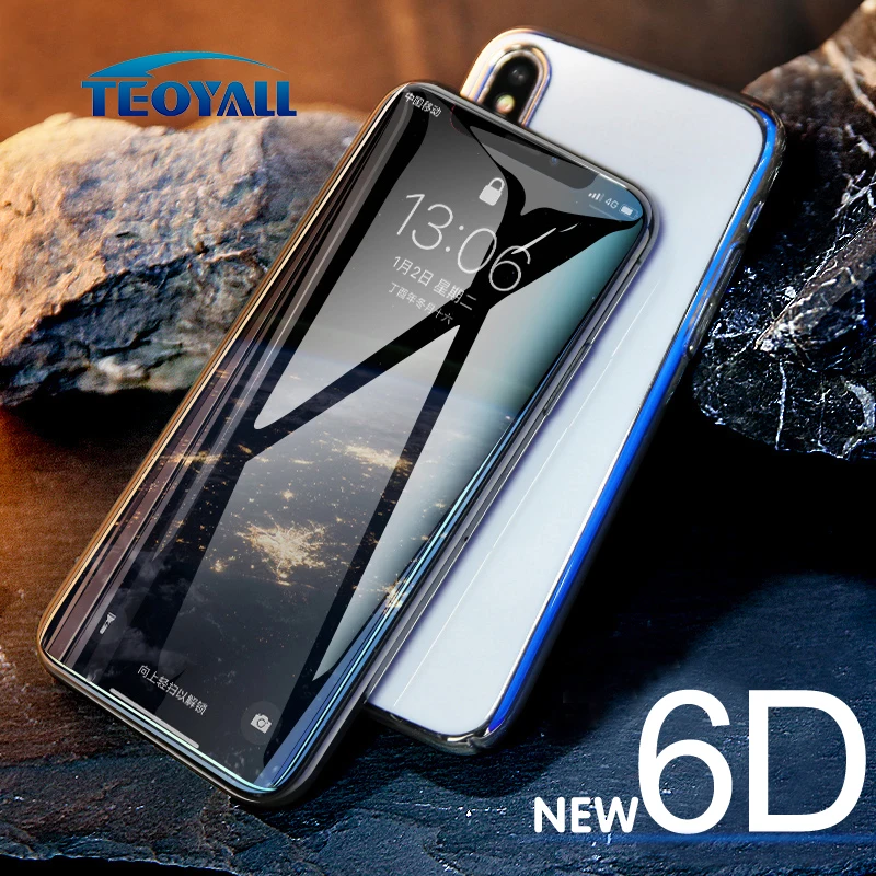 защитное стекло на айфон 7 8 6s 6 X PLUS полный Стекло 6D изогнутые крышка из