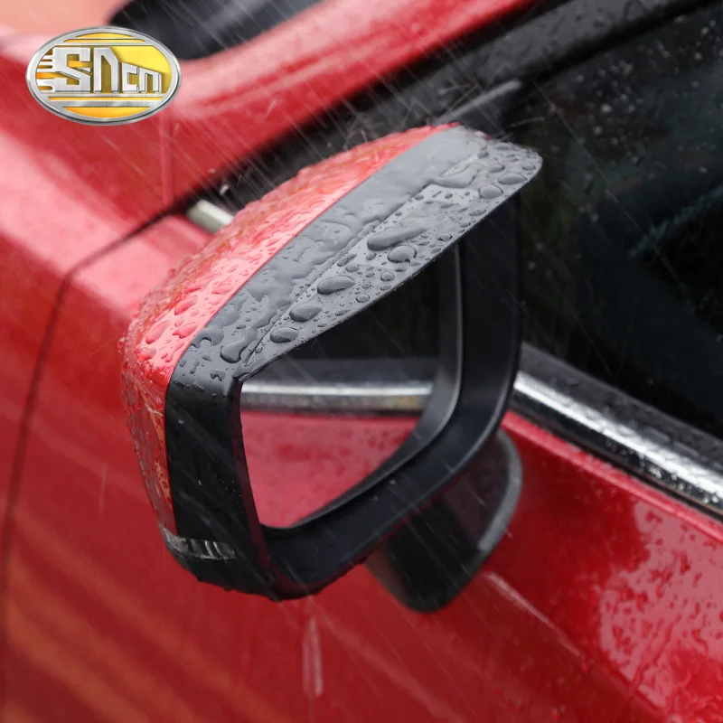 For Hyundai Santa Fe IX45 2013 - 2018 Car Rearview Mirror Eyebrow Cover Stickers Rain-proof Decoration Accessories Car-styling | Автомобили