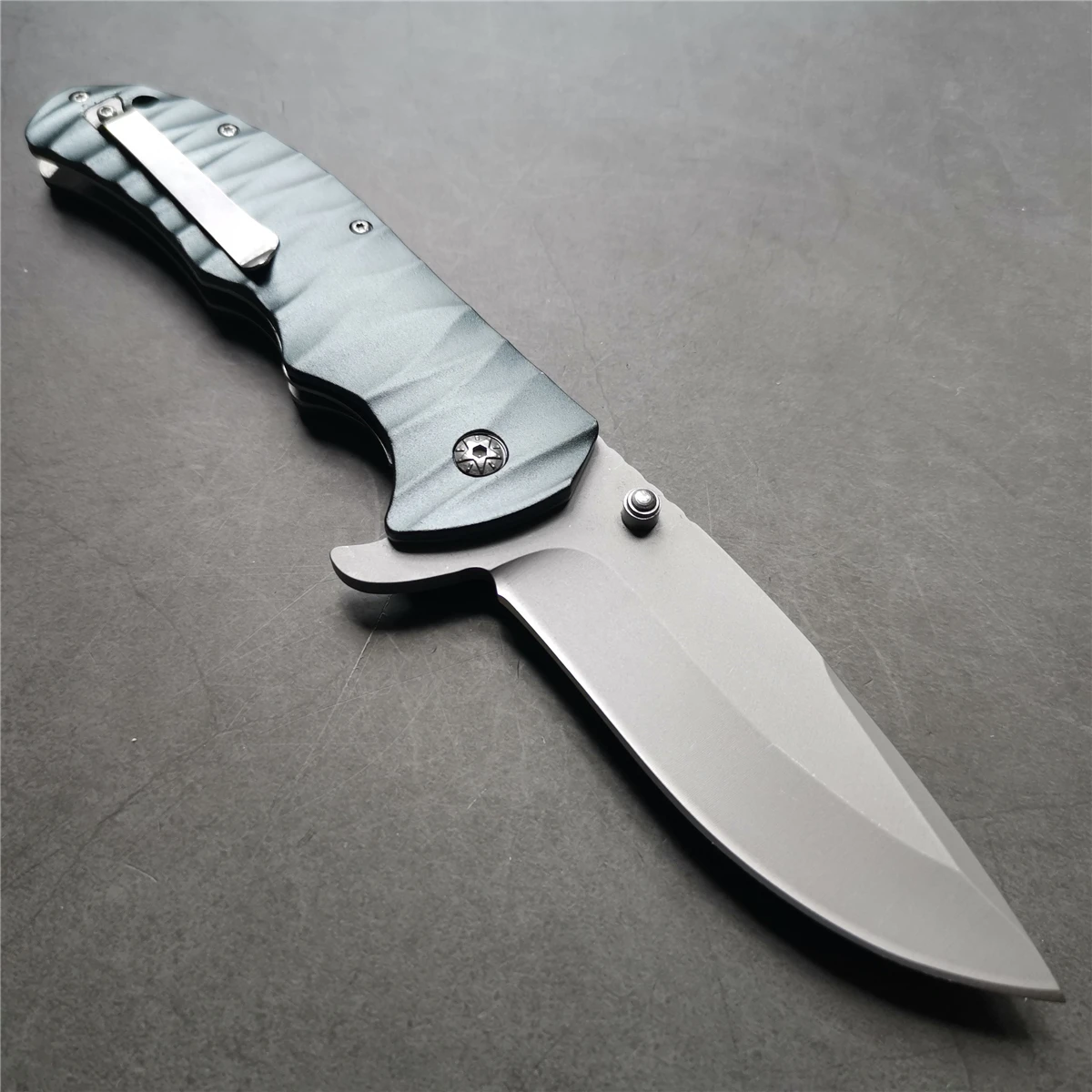 9 &quotножи 55 56HRC плюс складной нож 5Cr13 лезвие с алюминиевой ручкой Открытый