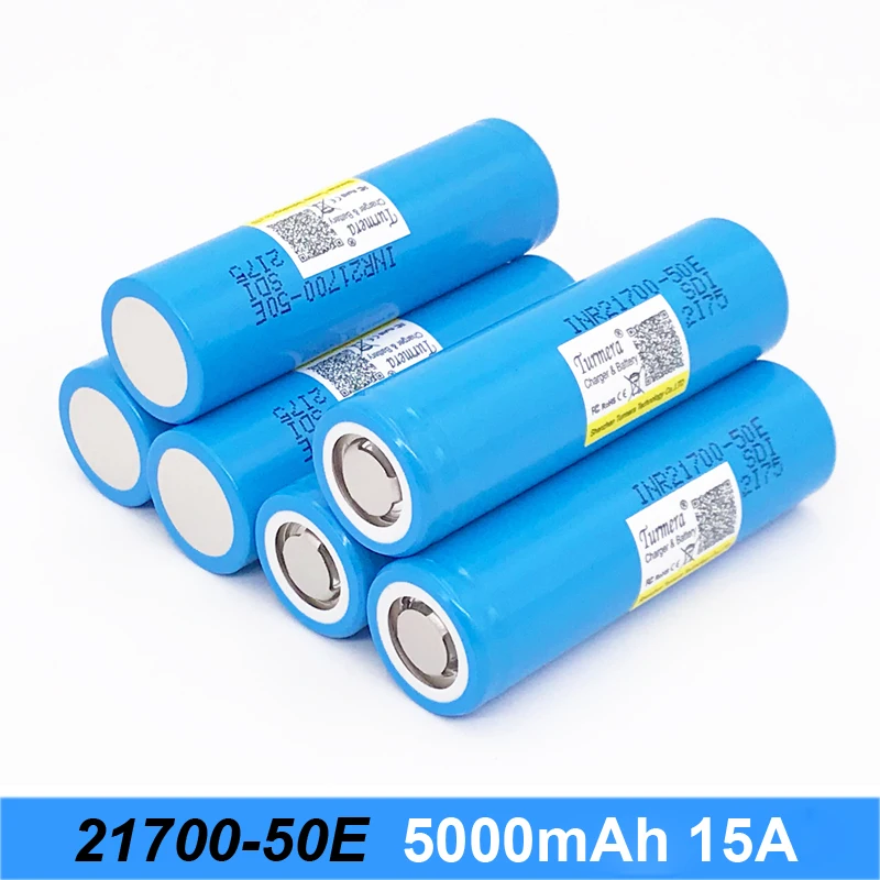 

battery for 21700 50e 5000mah 15a battery for electric cigarette and screwdriver tool battery 21700 pack for Turmera 030