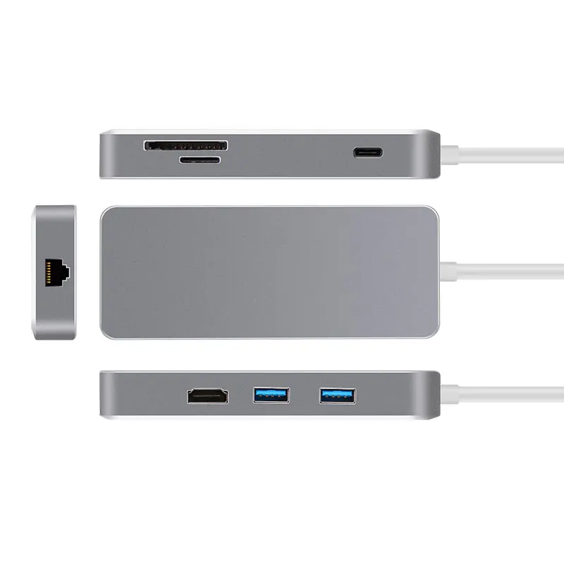 Mosible USB C концентратор к HDMI 4 К Rj45 1000 м Thunderbolt 3 адаптер с PD TF SD Reader слот Поддержка Dex для samsung Macbook Pro/Air