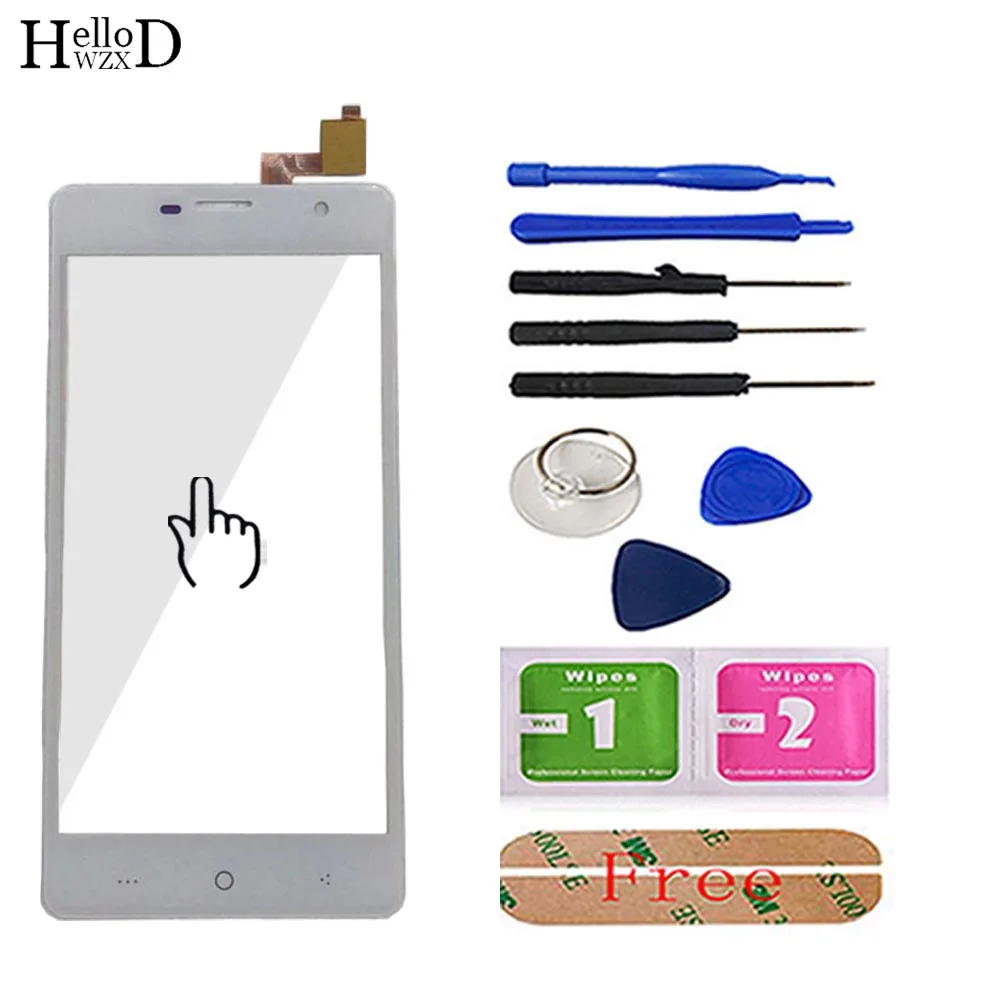 Touch Screen Panel For DEXP Ixion ES950 Touch Panel Touch Screen Digitizer Front Glass Sensor Smartphone Mobile Tools Adhesive - Цвет: White With Tools