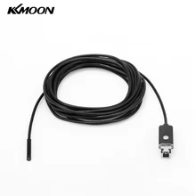 KKMOON 5 м 5,5 мм USB эндоскоп 6 светодиодный камера для осмотра фотографий бороскоп поставляется с зеркальным магнитом на крючке для Android PC