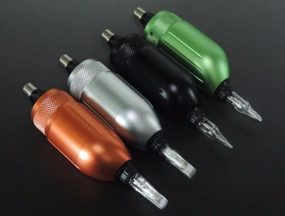 

High Quality Newest Professional Tattoo Cartridge Mini Short Pen Style Rotary Machine 4 Color Tattoo Gun #SR172