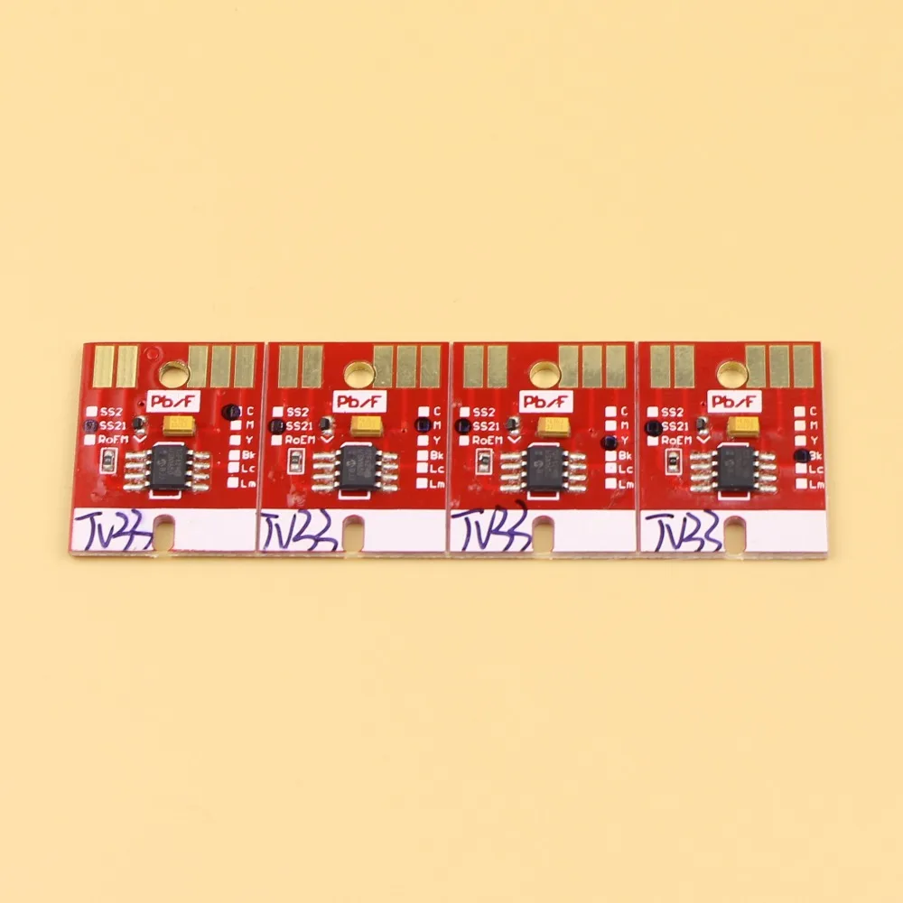 Chip Permanent for Mimaki JV33 BS2 Cartridge 4 Colors CMYK 