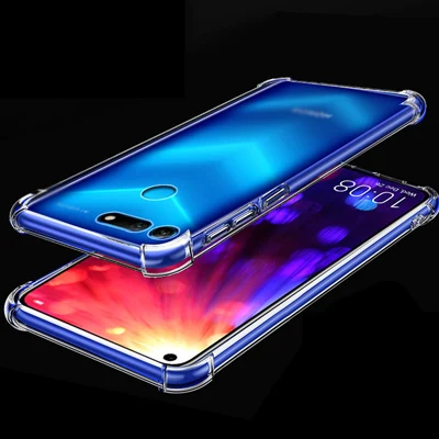 Для huawei Honor View 20 чехол Силиконовый противоударный для huawei Honor View 20 прозрачный защитный чехол для телефона s - Цвет: Прозрачный