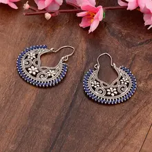 TopHanqi Винтаж Enthic геометрический сплав висячие серьги Для женщин темперамент простой ретро Подвеска Серьги Модные украшения