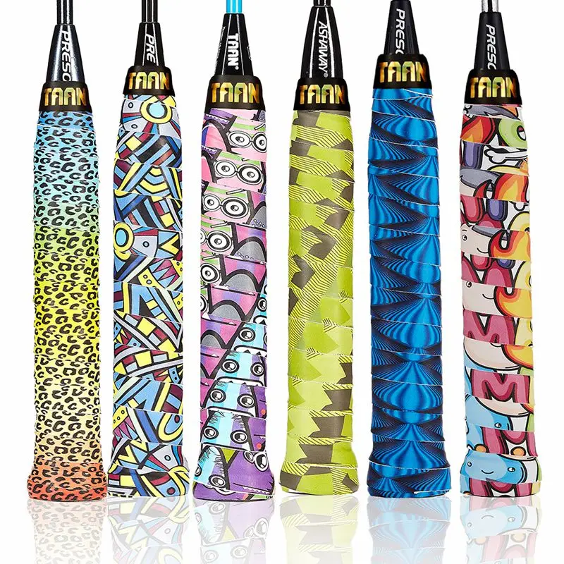 

1Pc TAAN X8 Tennis Grips Rackets Printing tennis overgrips High Quality sticky Badminton Racquet Replacement Grips