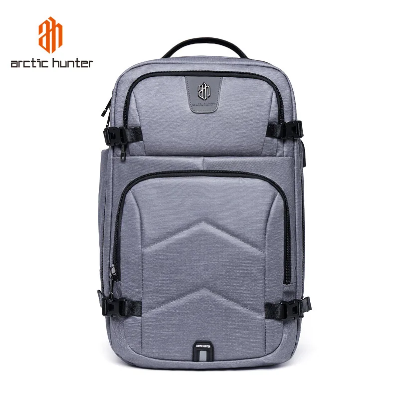 Waterproof 15.6inch Laptop Backpacks Men Business Travel Large Capacity Backpack Teenage Boys Girls School Back Pack - Цвет: Light Gray Backpack