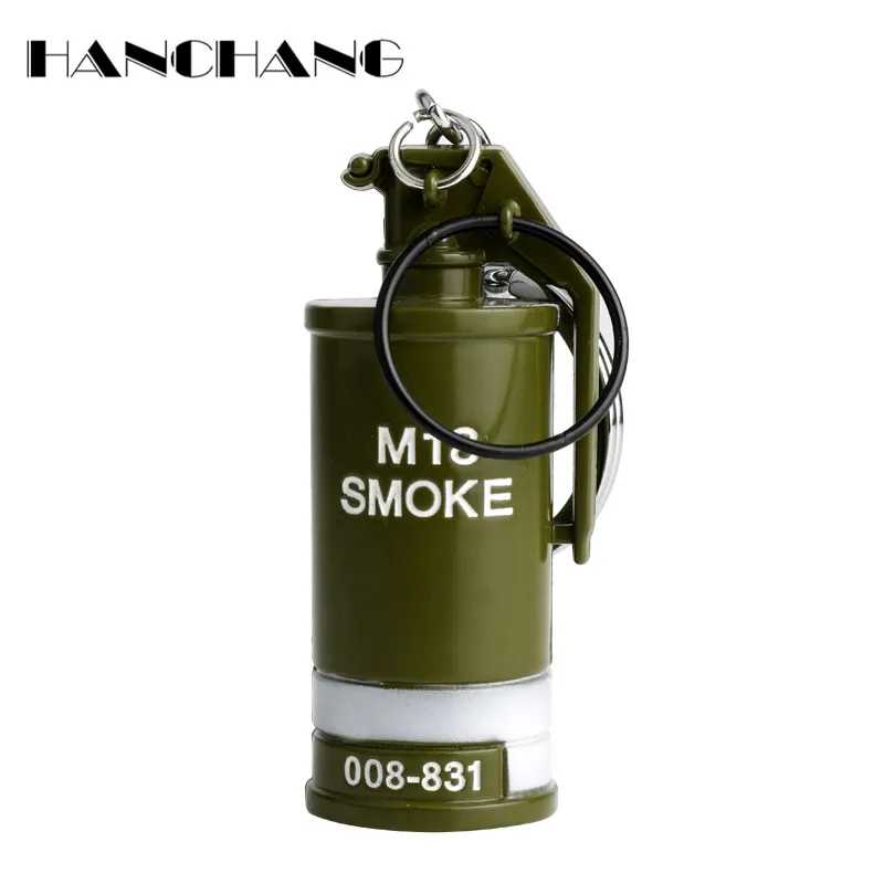 

PUBG Key Chain 3D Smoke Bomb Model Keychains Playerunknown's Battlegrounds Personalized Key Ring Games Jewelry