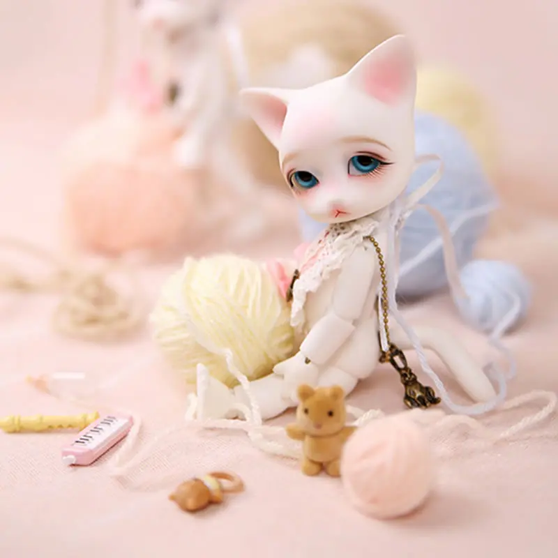 1/8 масштаб Обнаженная BJD малыш эльф кошка BB SD шарнирная кукла модельная фигурка из смолы игрушка в подарок, не включает в себя одежду, обувь, парик и другие D2785