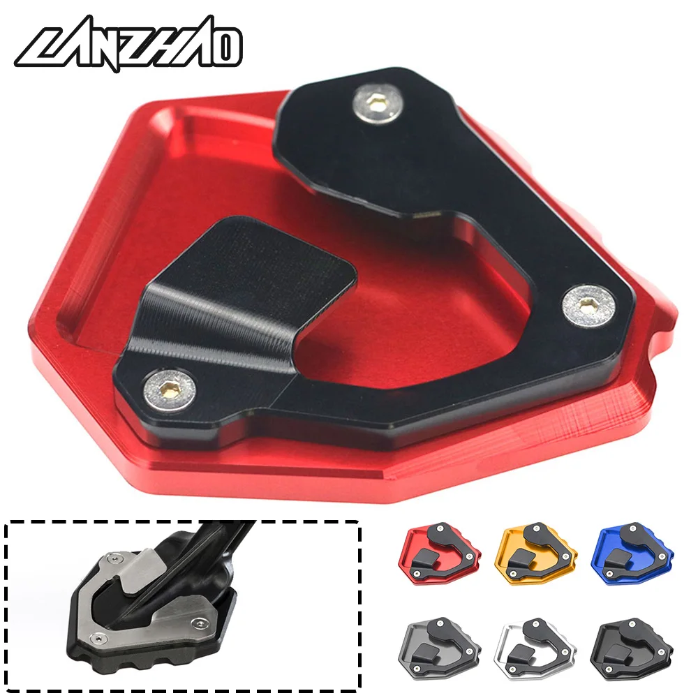 Motorcycle Side Stand Enlarger Kickstand Extension Plate Enlarge Pad