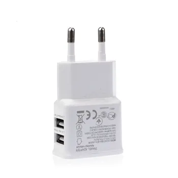 

FREE SHIPPING 10PCS Hot EU Plug AC Adapter 5V 2A Dual USB 2-Port For Cellphone White New Arrival