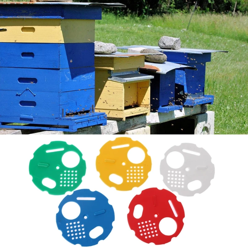 5 шт пчеловод пчелиный улей дверь входного диска редуктор вращающийся пчелиное гнездо коробка ворот