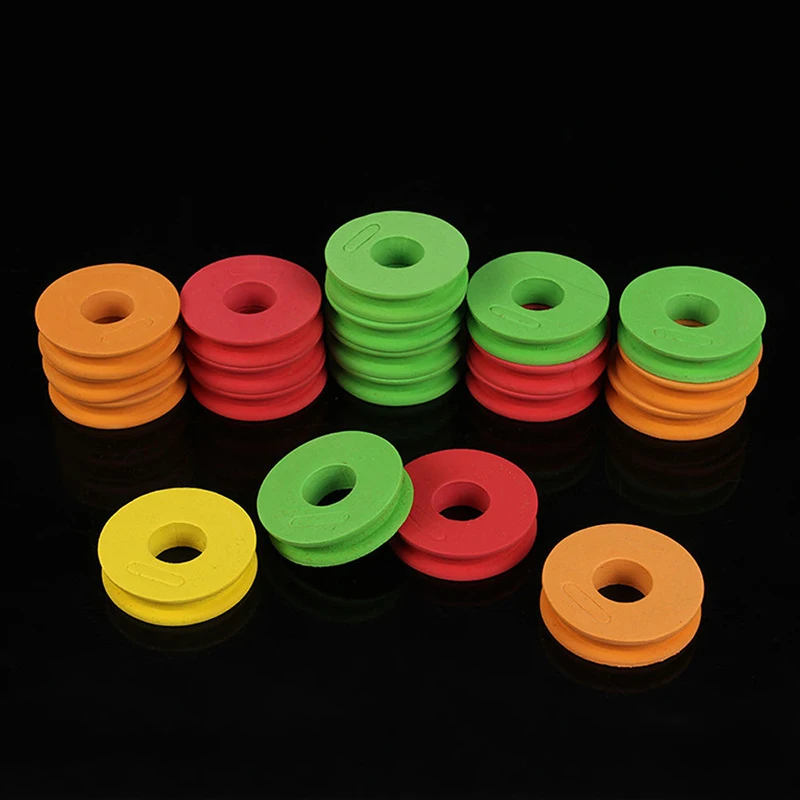 New Arrival 20Pcs Foam Spools Foam Winding Board Bobbins Spools Hook Line Winder Fishing Tackle Accessories