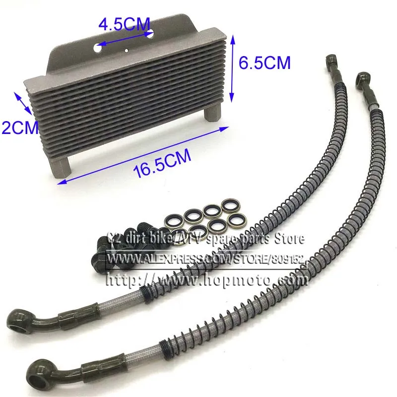 

Oil Cooling Cooler Radiator for 125 140 Horizontal Engine Chinese Made Dirt Pit Monkey Bike ATV Motorcycle BOSUER KAYO APOLLO