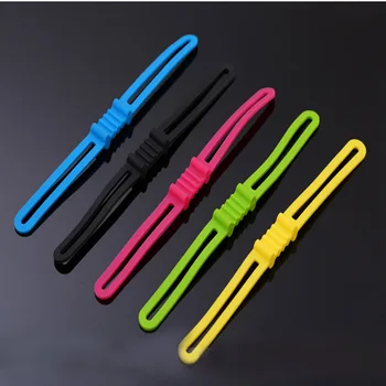 

4PCS /PACK Silicone Strap Bike Front Light Holder Bicycle Handlebar Fixing Tie Bycicle Torch Flashlight Bandages Speaker Mount