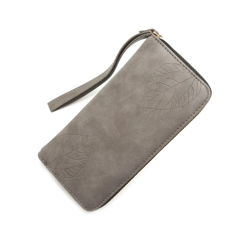 Новый 1 шт. Модный женский тисненый Длинный кошелек держатель для телефона на молнии сумка