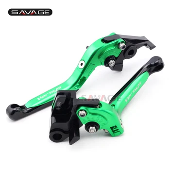 

Brake Clutch Lever For KAWASAKI KLE 650 Versys 2006 2007 2008 Green Motorcycle Accessories Adjustable Folding Extendable Logo