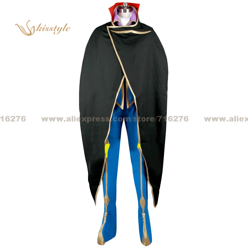 Code Geass Lelouch of the Rebellion ZERO Uniform Cosplay Costume cloak